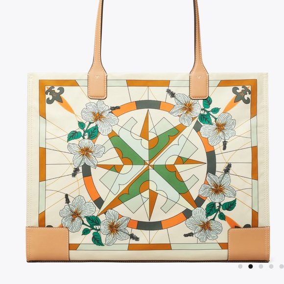 🔥NeW! Tory Burch Ella Print Large Tote - Picture 3 of 13